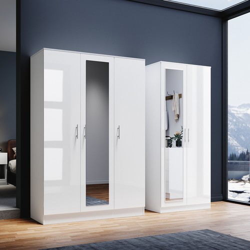 White high gloss door - white,