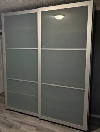 Ikea white sliding - white,