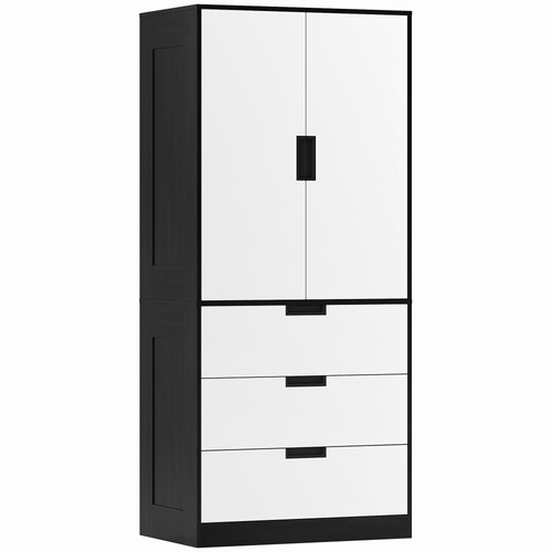 Homcom wardrobe closet with - wardrobe, 2