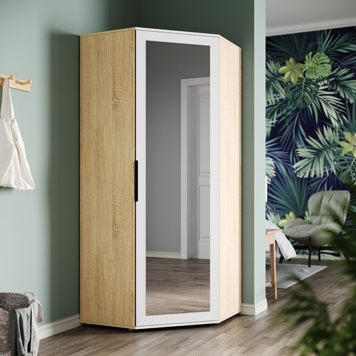 High gloss corner wardrobe - gloss,