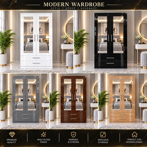 Ready assembled door mirror - door,