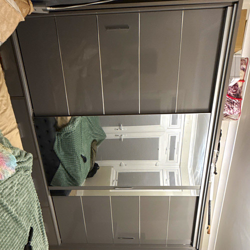 Grey door sliding - door,