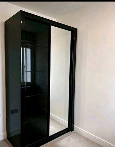 Black door sliding wardrobe - 2,