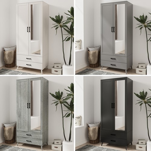 Devon mirror wardrobe door - wardrobe, 2