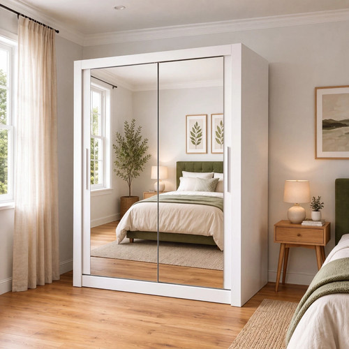 Milan modern double mirror - modern,