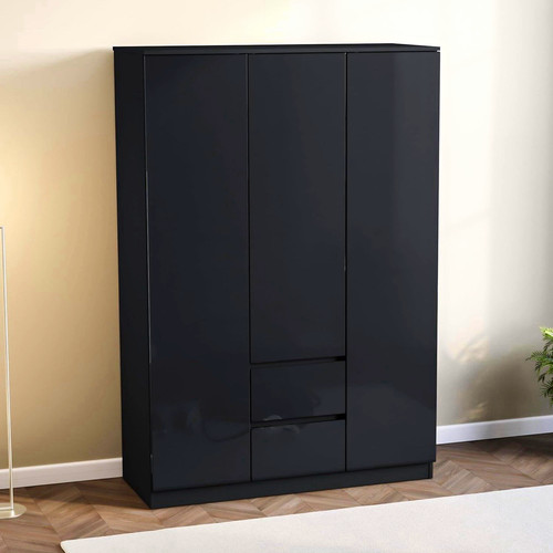 Black high gloss door - black,