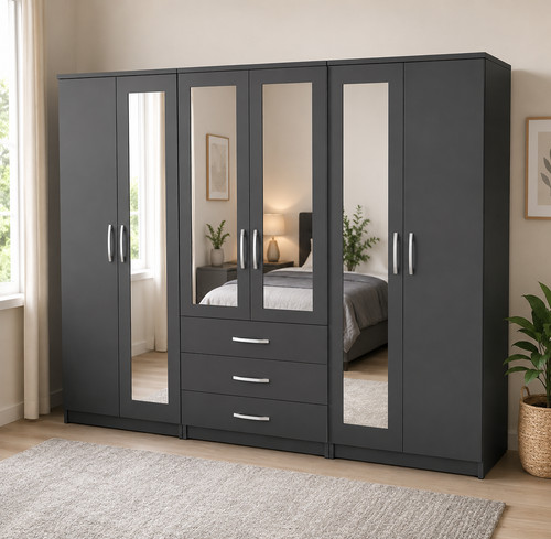 Ready assembled grey door - ready,