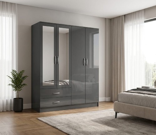 Modern high gloss grey - high,