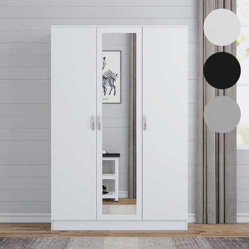 Wooden door wardrobe with - wooden, 3