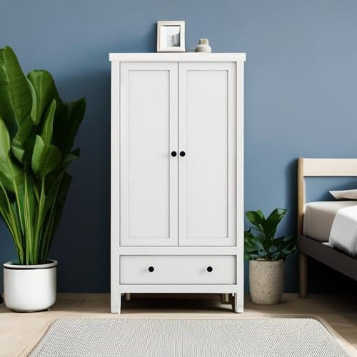Door wardrobe with drawer - wardrobe,