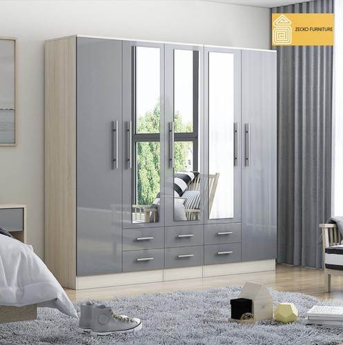 Modern door mirrored - door,