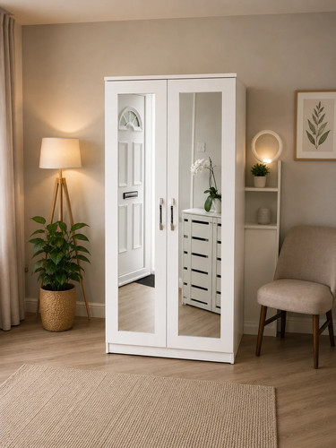 Ready assembled white door - white, 2