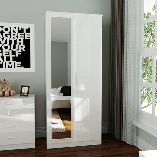 High gloss doors mirror - high,